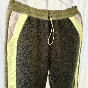 UGG Green and Cream Sherpa Joggers